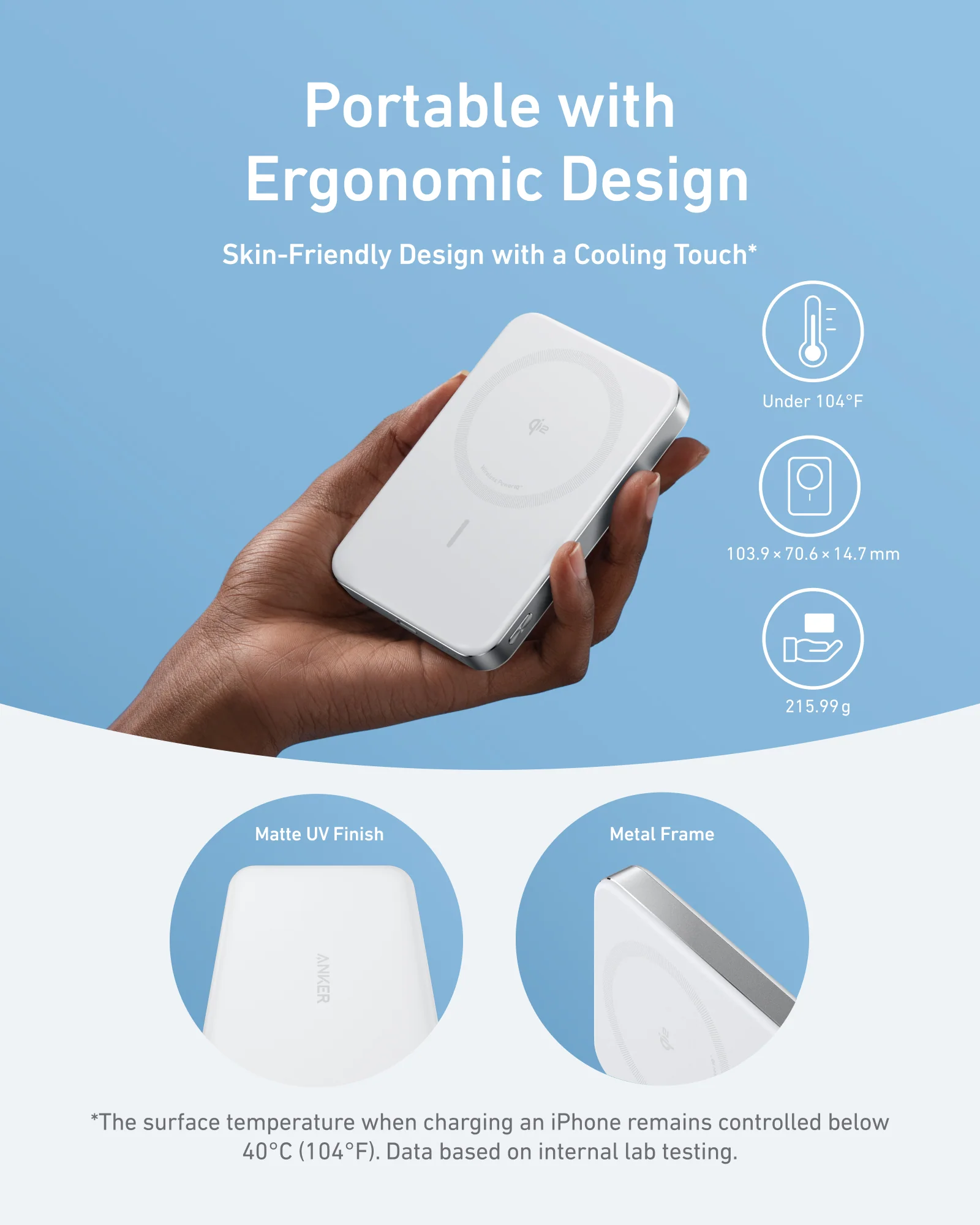 Anker MagGo Power Bank, 10,000mAh Wireless Charger, Ultra-Slim, 15W Fast Charging - Image 10