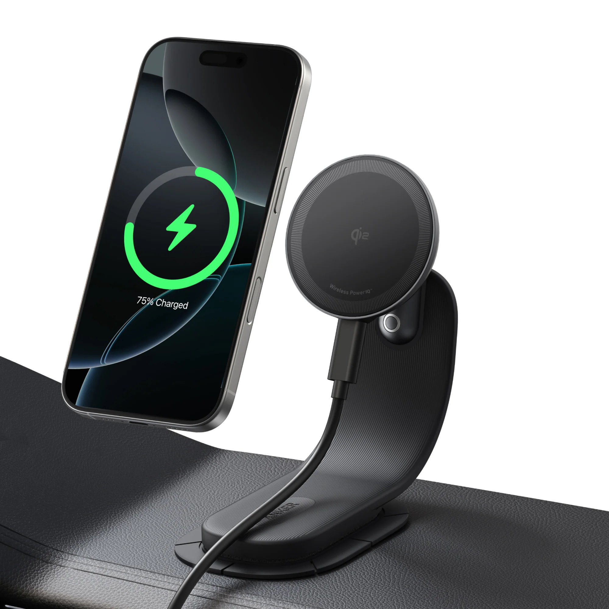 Anker Nano Wireless Car Charger (Magnetic, Detachable Pad) - Image 7