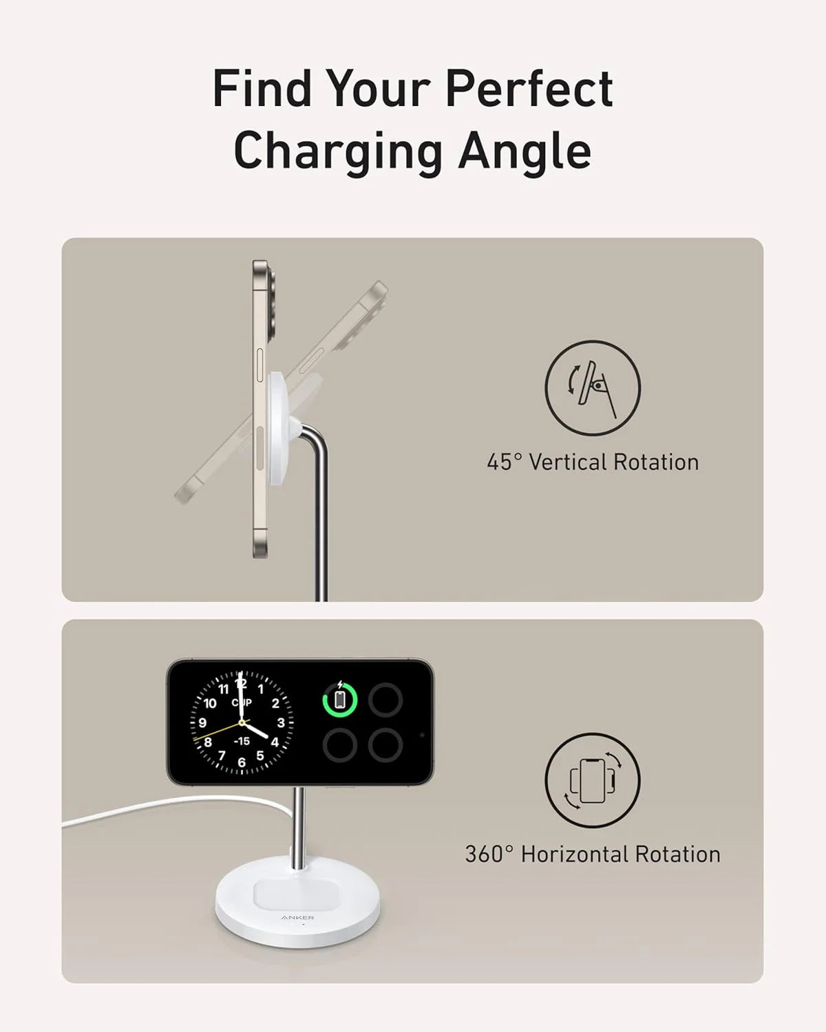 Anker MagGo Wireless Charger (2-in-1 Stand) - Image 11