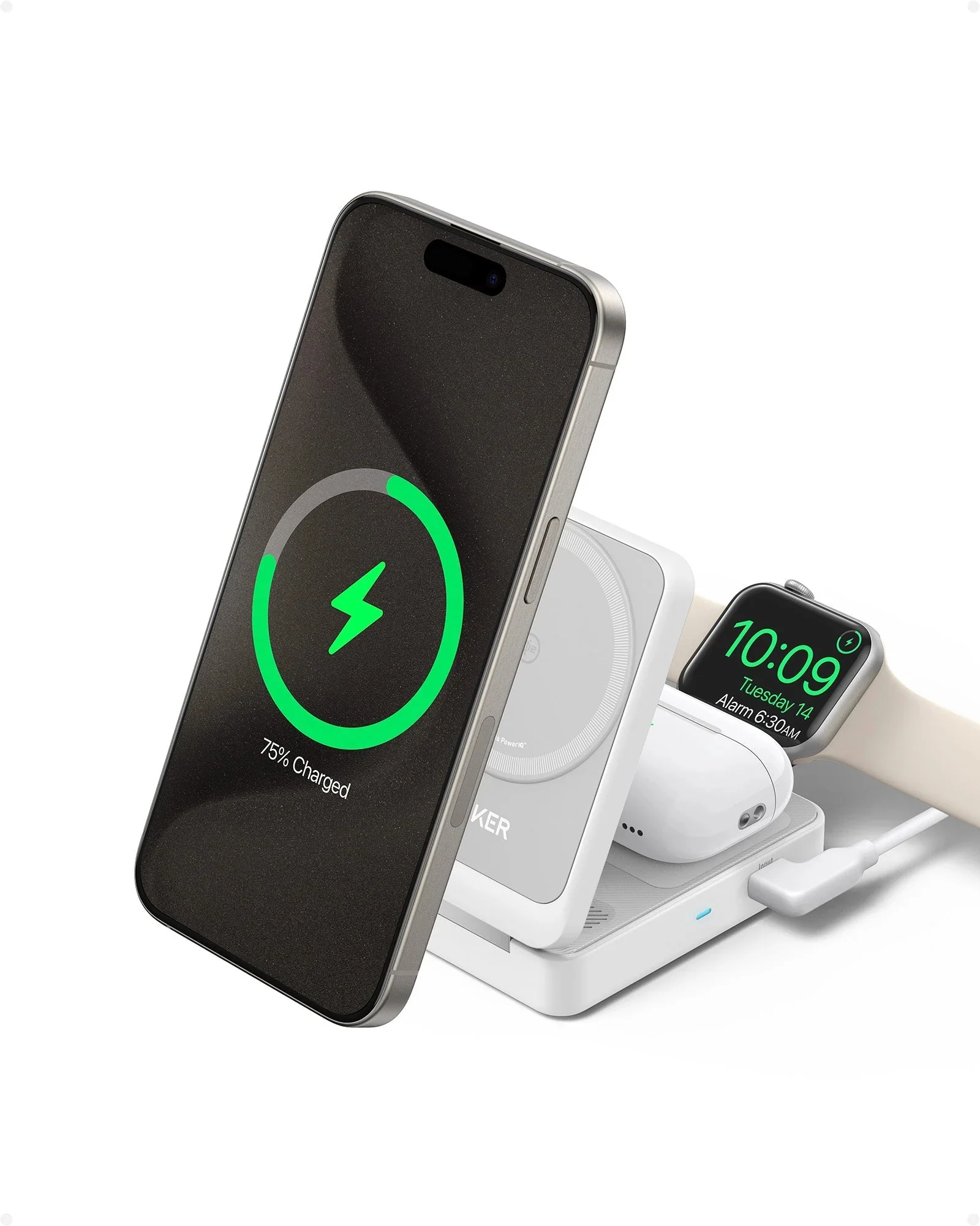 Anker MagGo Wireless Charging Station (Foldable 3-in-1) - Image 12