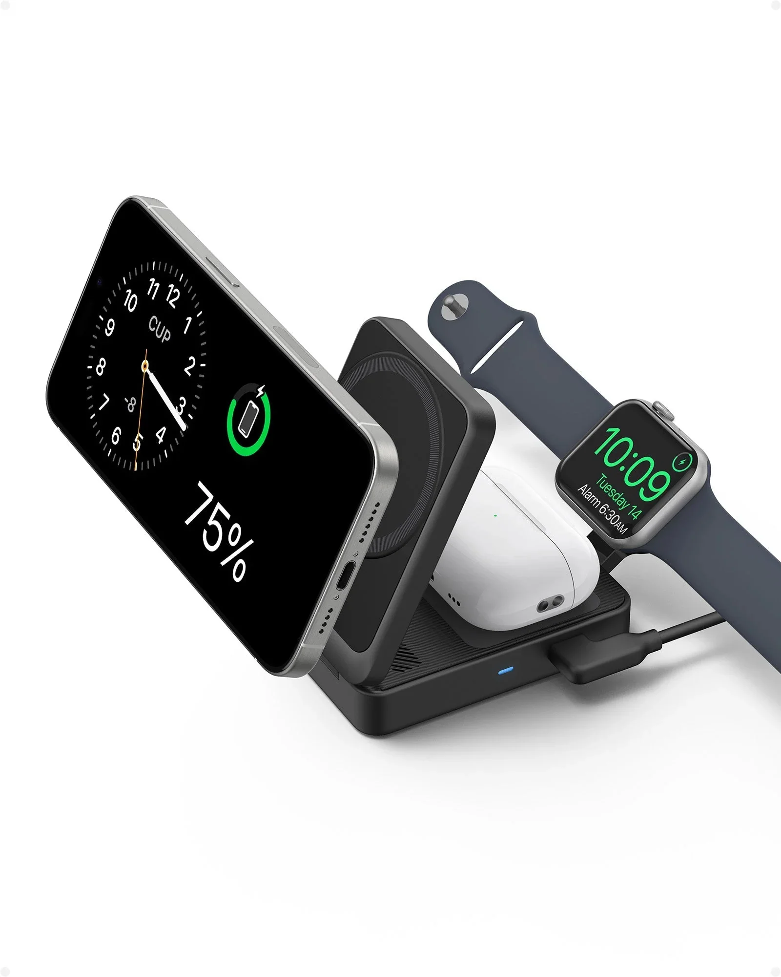 Anker MagGo Wireless Charging Station (Foldable 3-in-1) - Image 3