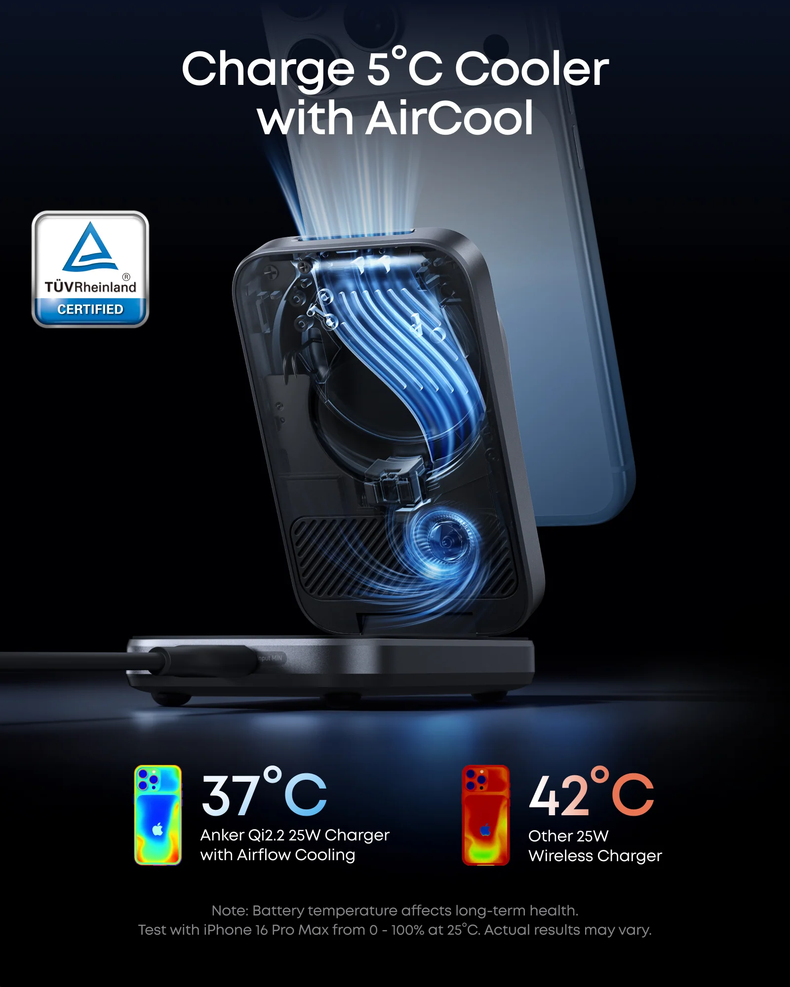 Anker Prime Wireless Charging Station (3-in-1, MagGo, AirCool, Foldable) - Image 4