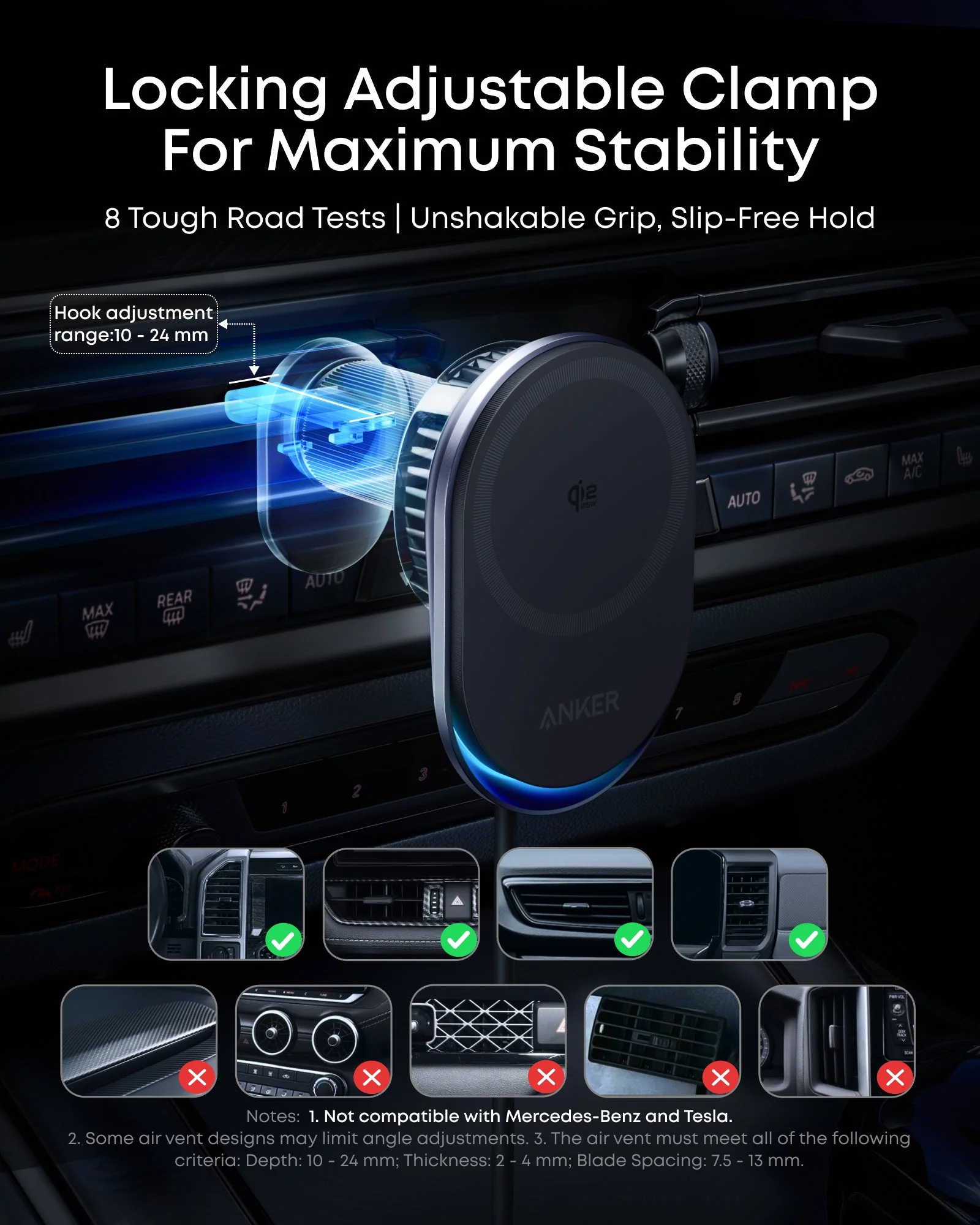 Anker Prime Wireless Car Charger (MagGo, AirCool, Pad) - Image 4