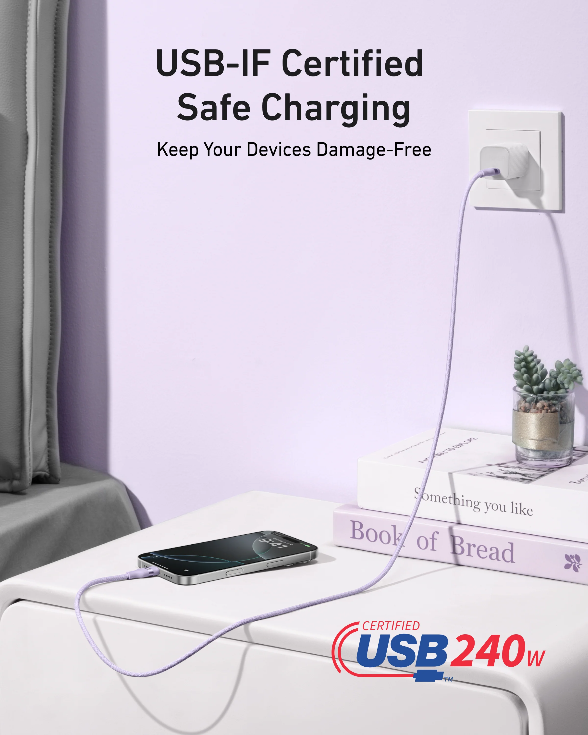 Anker USB-C to USB-C Cable (240W, Upcycled-Braided) - Image 29