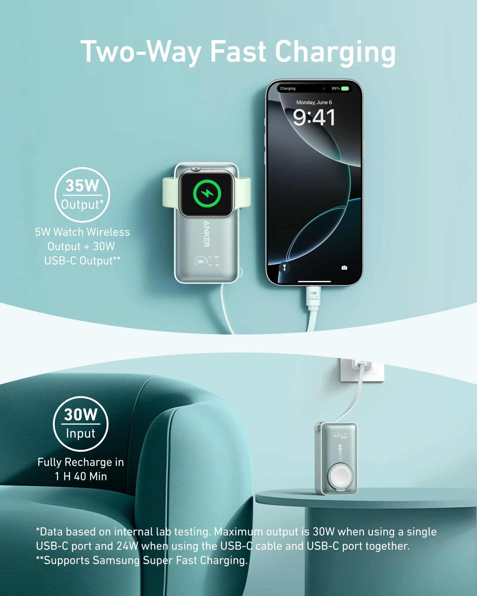 Anker MagGo Power Bank (10K, 35W, For Apple Watch) - Image 16