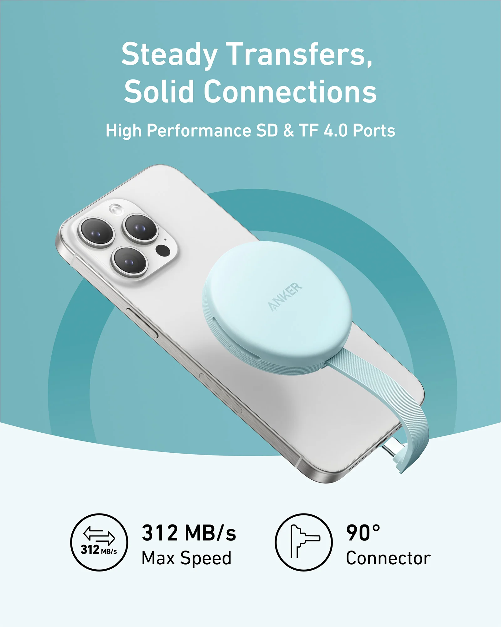Anker MagGo USB-C Adapter (3-in-1, 10Gbps, For iPhone) - Image 12