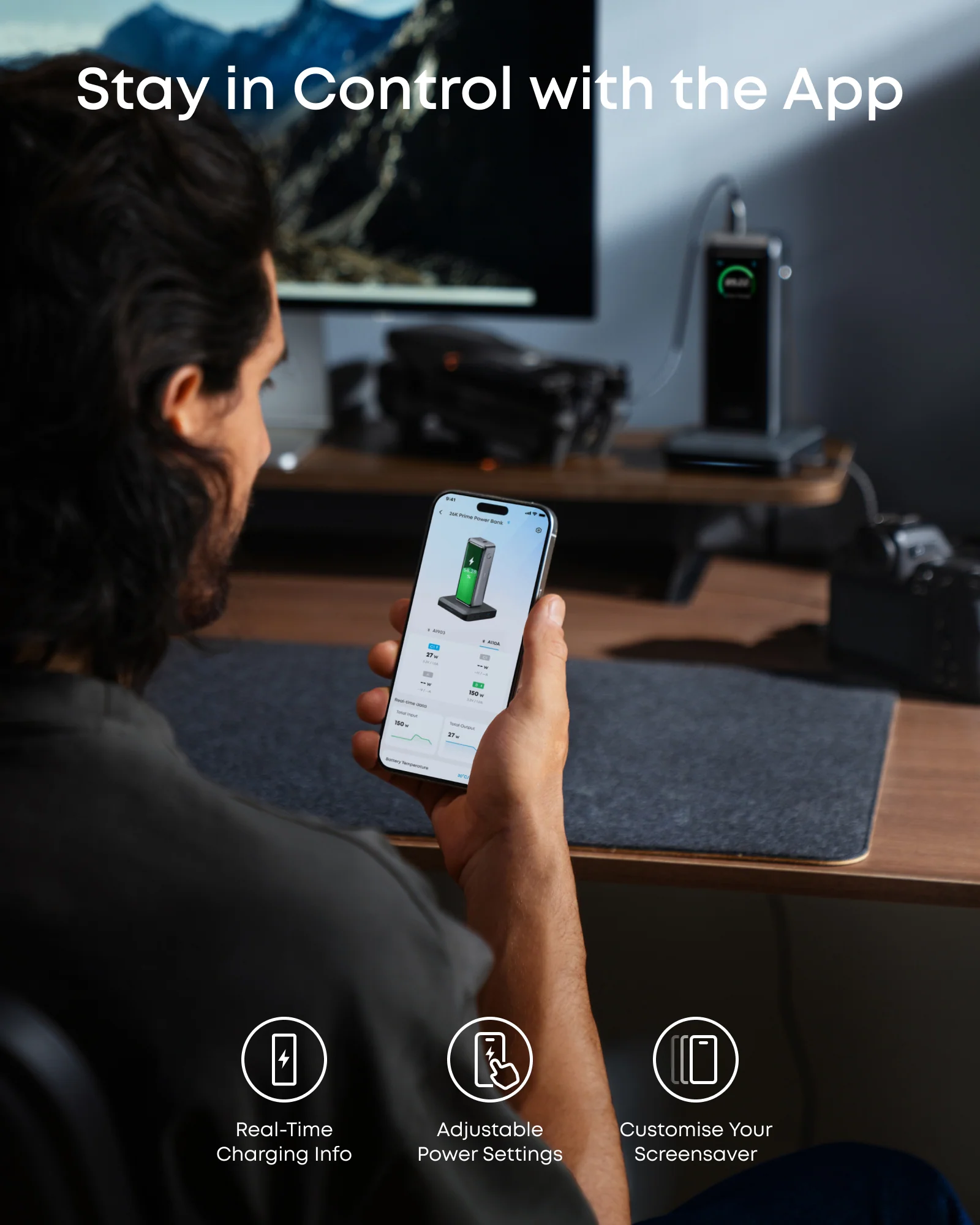 Anker Prime Power Bank (26K, 300W) with Charging Base - Image 4