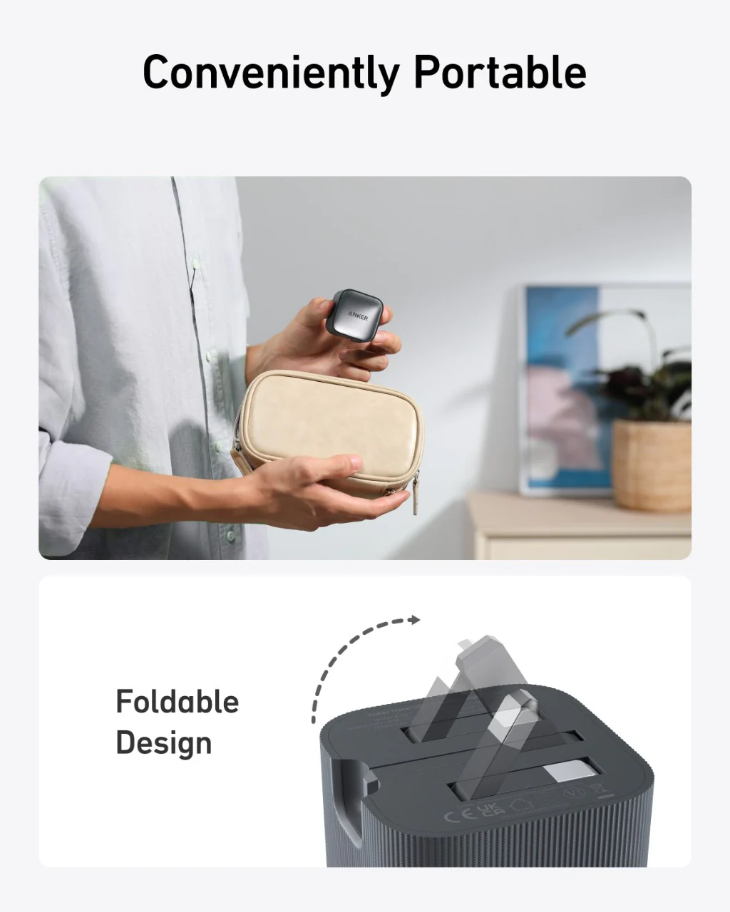 Anker Nano USB-C Wall Charger (30W) and USB-C to USB-C Cable (240W, Upcycled-Braided) - Image 6
