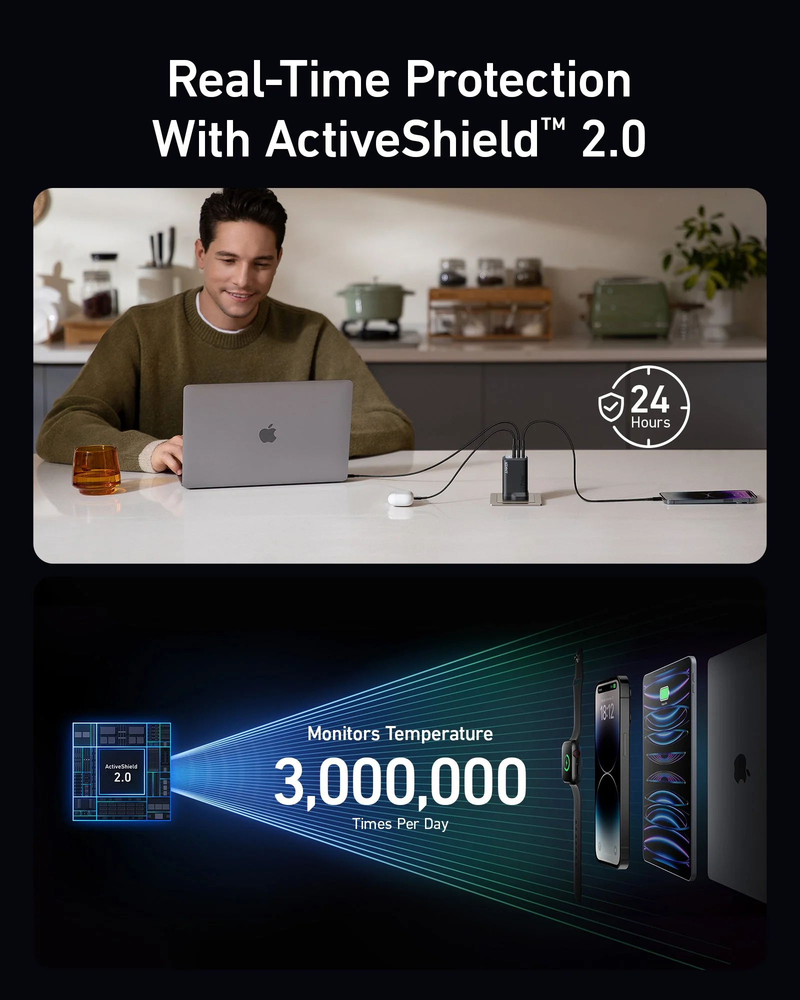 Anker Nano Power Bank (10K, 45W, Built-In Retractable USB-C Cable) + Anker Prime 100W GaN Charger (3 Ports) - Image 11