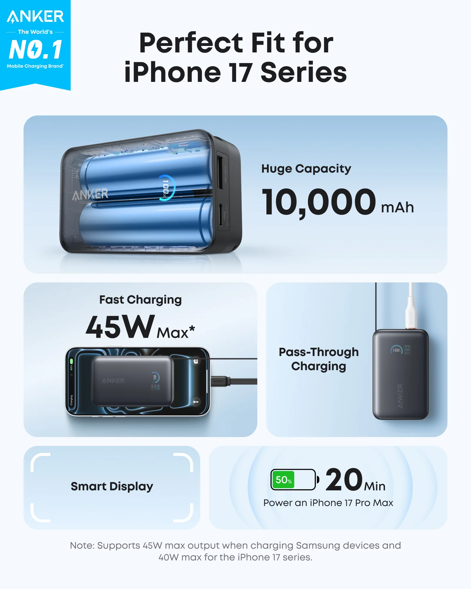 Anker Nano Power Bank (10K, 45W, Built-In Retractable USB-C Cable) - Image 3