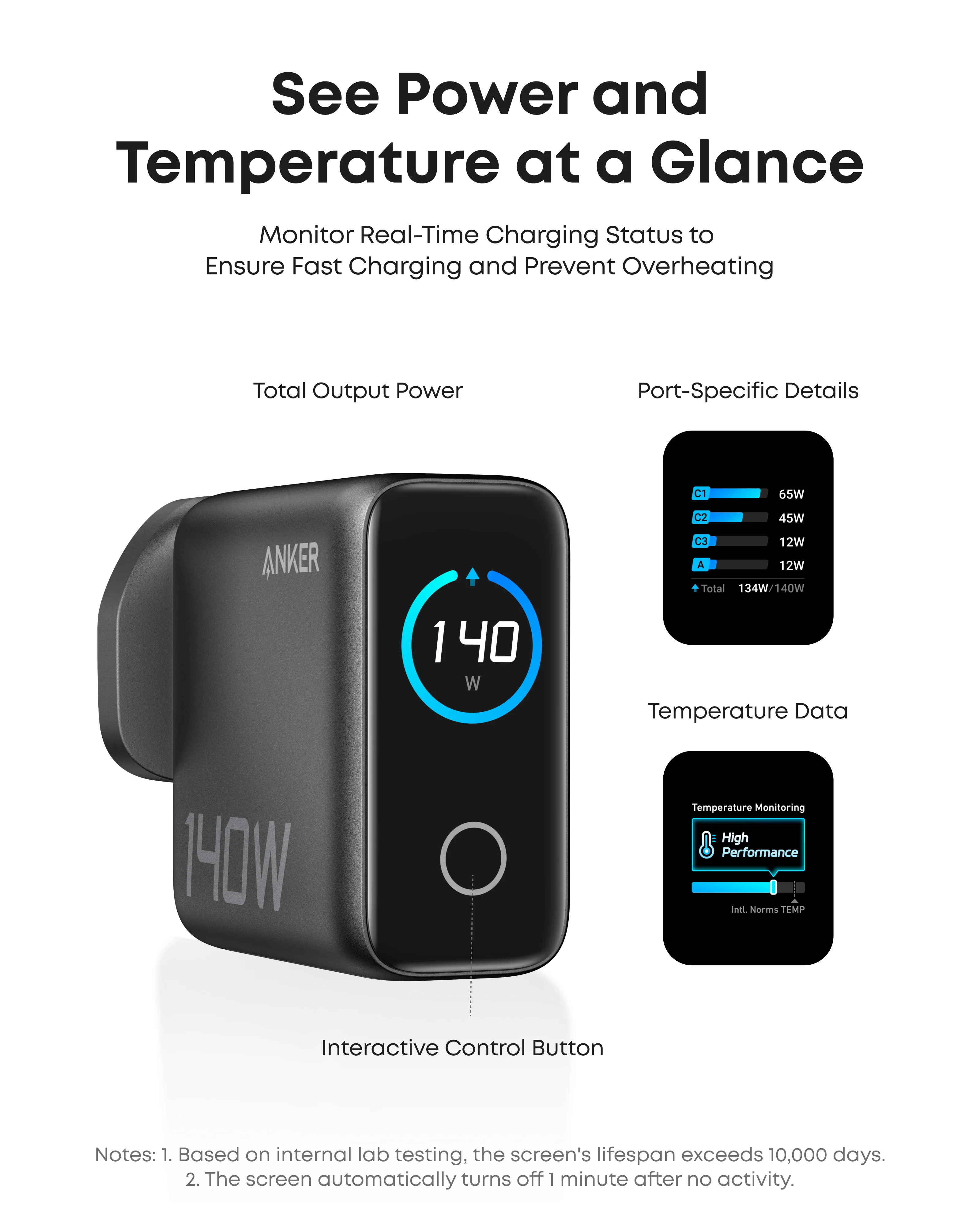 Anker Laptop Charger (140W, 4-Port, PD 3.1) with USB-C Cable + Anker Nano Power Bank (10K, 45W, Built-In Retractable USB-C Cable) - Image 3